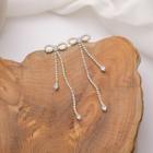 Bow Rhinestone Earring 1 Pair - Gold - One Size