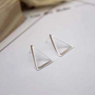 925 Sterling Silvertriangle Stud Earrings