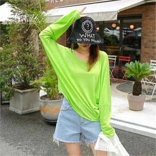 Drop-shoulder Cross-back Top