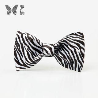 Zebra Print Bow Tie