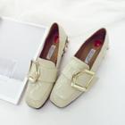 Buckled Rhinestone Loafers