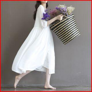 Plain Chiffon Dress