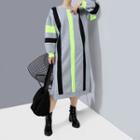 Contrast Detail Sweatshirt Dress