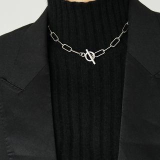 Geometric Alloy Choker Silver - One Size