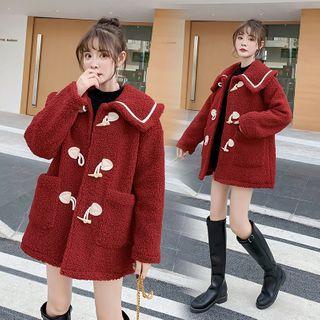 Faux Shearling Duffle Cardigan