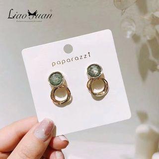 Disc & Alloy Hoop Earring As Shown In Figure - One Size