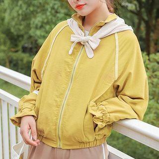 Detachable Hooded Zip Jacket