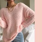 Pastel Color Boucl  Sweater
