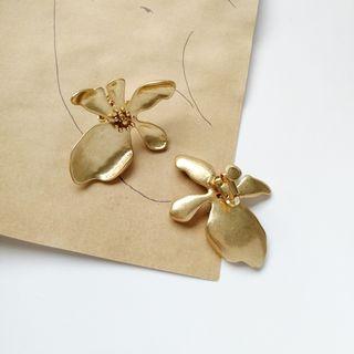 Irregular Alloy Flower Earring