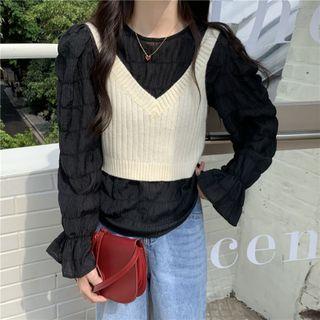 Knit Camisole Top / Plain Blouse