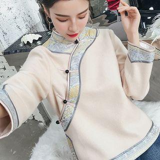 Traditional Chinese Long-sleeve Frog Buttoned Top
