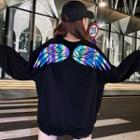 Wings Print Back Pullover