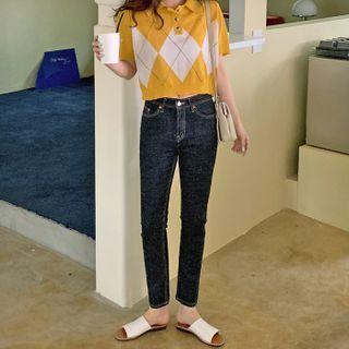 Dark Wash Slim-fit Jeans