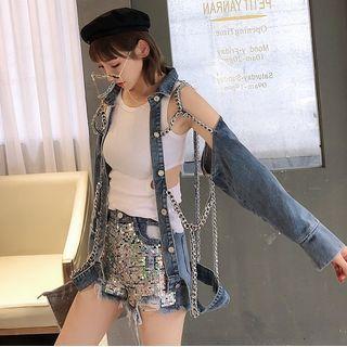 Chain Denim Jacket