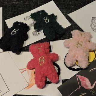 Fleece Bear Hair Tie