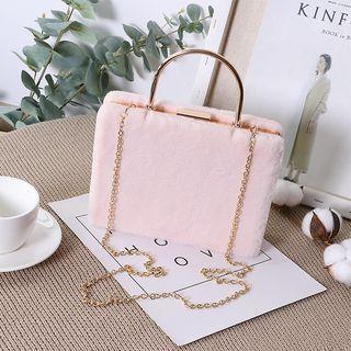Furry Boxy Hand Bag