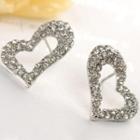Heart-shaped Earrings  Silver - One Size