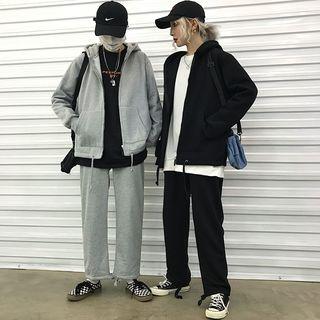 Couple Matching Zip-up Hoodie / Drawstring Pants