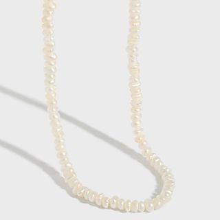 Freshwater Pearl Necklace 1pc - Beige - One Size