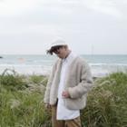 Plain Fleece Zip Jacket