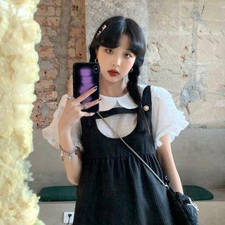Overall A-line Dress / Short-sleeve Blouse