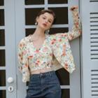 Floral Print Camisole Top / Blazer