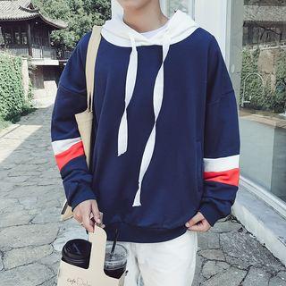 Dolman-sleeve Color-block Sport Sweatshirt
