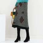 Band-waist Pattern Knit Skirt