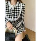 Lace Houndstooth Jacket As Figure - One Size