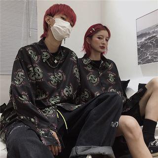 Couple Matching Printed Shirt As Shown In Figure - One Size