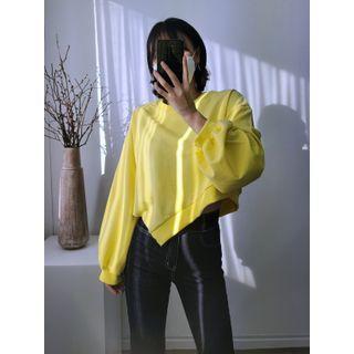 Asymmetric Crop Sweatshirt