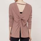Long-sleeve Silt-back Sports Top