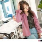 Bell Sleeve Open Front Knit Cardigan