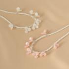 Faux Perl Floral Necklace