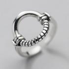 Hoop Sterling Silver Open Ring 1pc - Silver - One Size