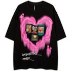 Bear Heart Print T-shirt