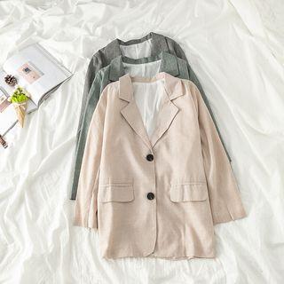 Double-button Loose-fit Blazer