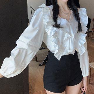 Ruffle Blouse / Hot Pants