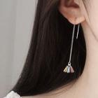 925 Sterling Silver Faux Crystal Dangle Earring As Shown In Figure - One Size