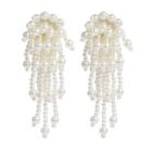 Pearl Cascade Earrings One Size