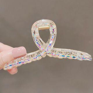 Faux Crystal Hair Clamp Ly1386 - Transparent - One Size