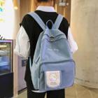 Applique Embroidered Lightweight Backpack