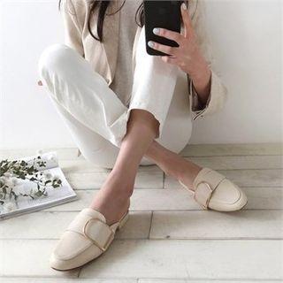 Buckle-detail Slide Loafers