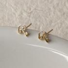 Key Alloy Earring B-739 - 1 Pair - Gold - One Size