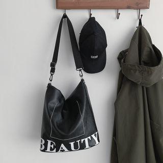 Lettering Bucket Bag Black - One Size