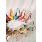 Pointy Slingback Stilettos In 14 Colors