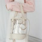 Metallic-detail Clear Tote Bag With Strap