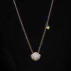 Shell Pendant Stainless Steel Necklace Necklace - Shell - Gold - One Size