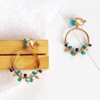 Leaves Hoop Earring