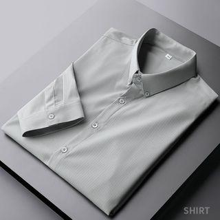 Plain Shirt-sleeve Shirt